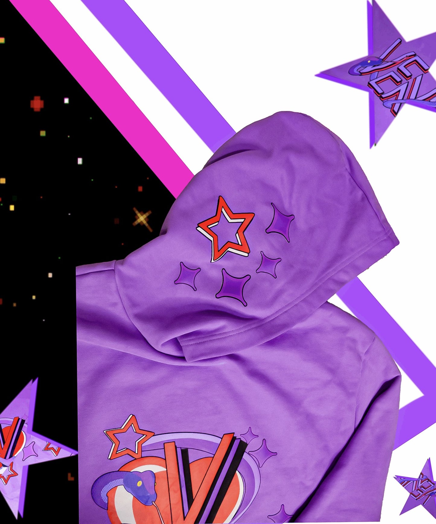 Veneno Paradise Purple Hoodie