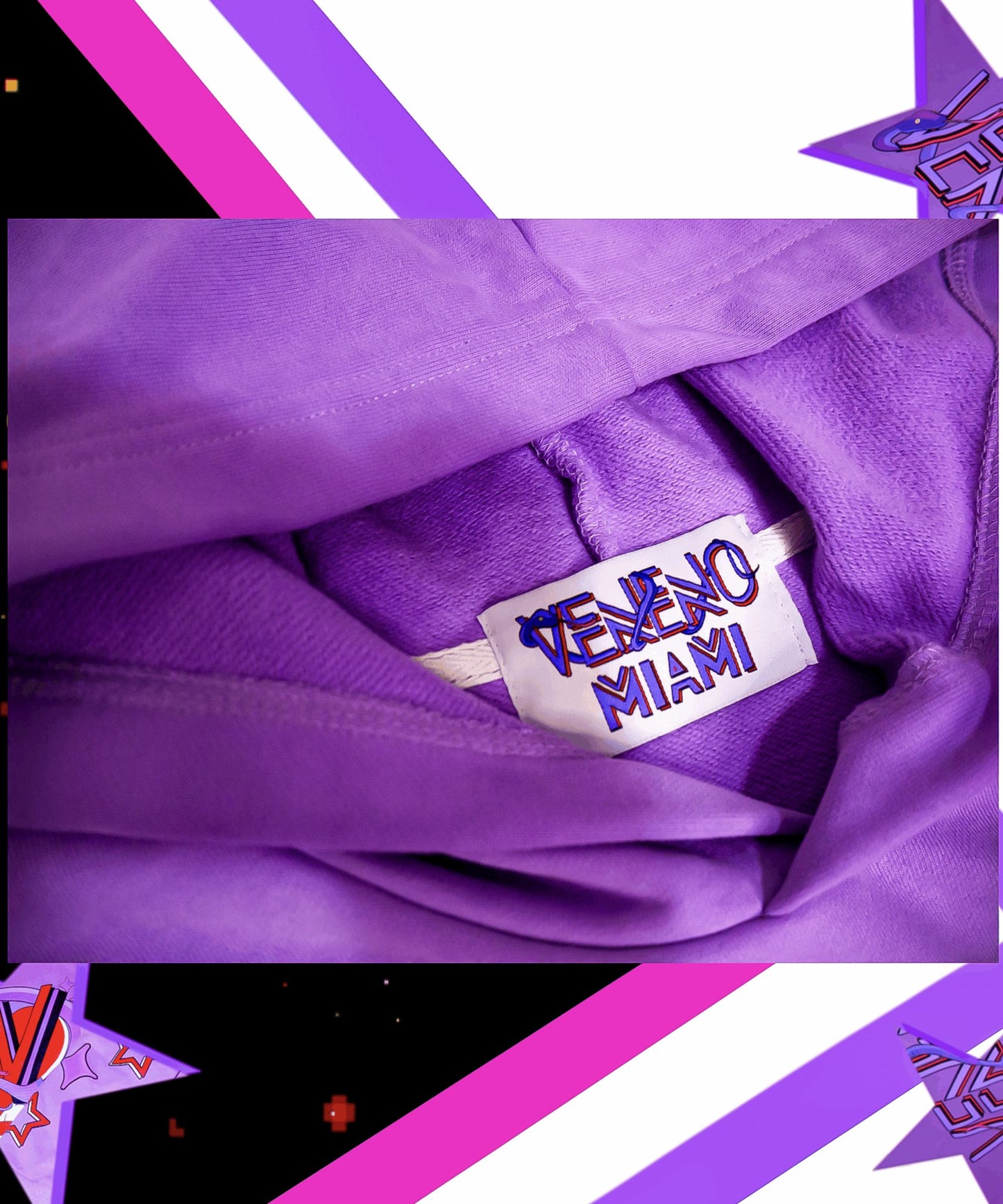Veneno Paradise Purple Hoodie
