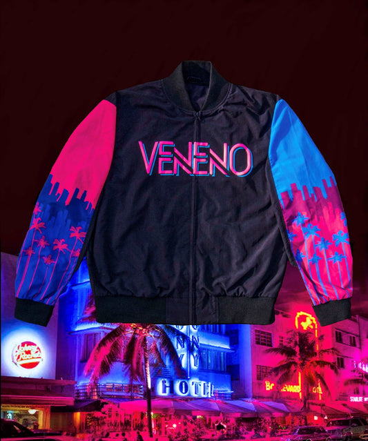Veneno Miami Nights Bomber Jacket Jacket Veneno 