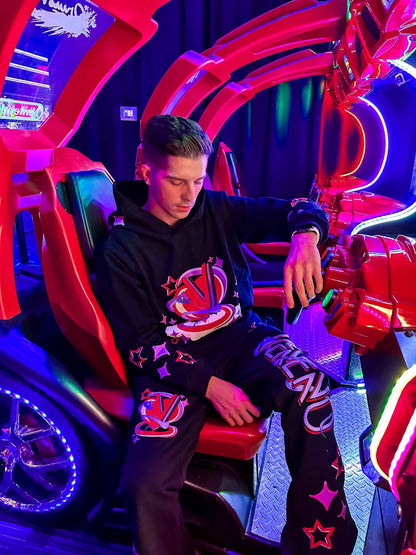 Veneno Galaxy Black Flare Pants