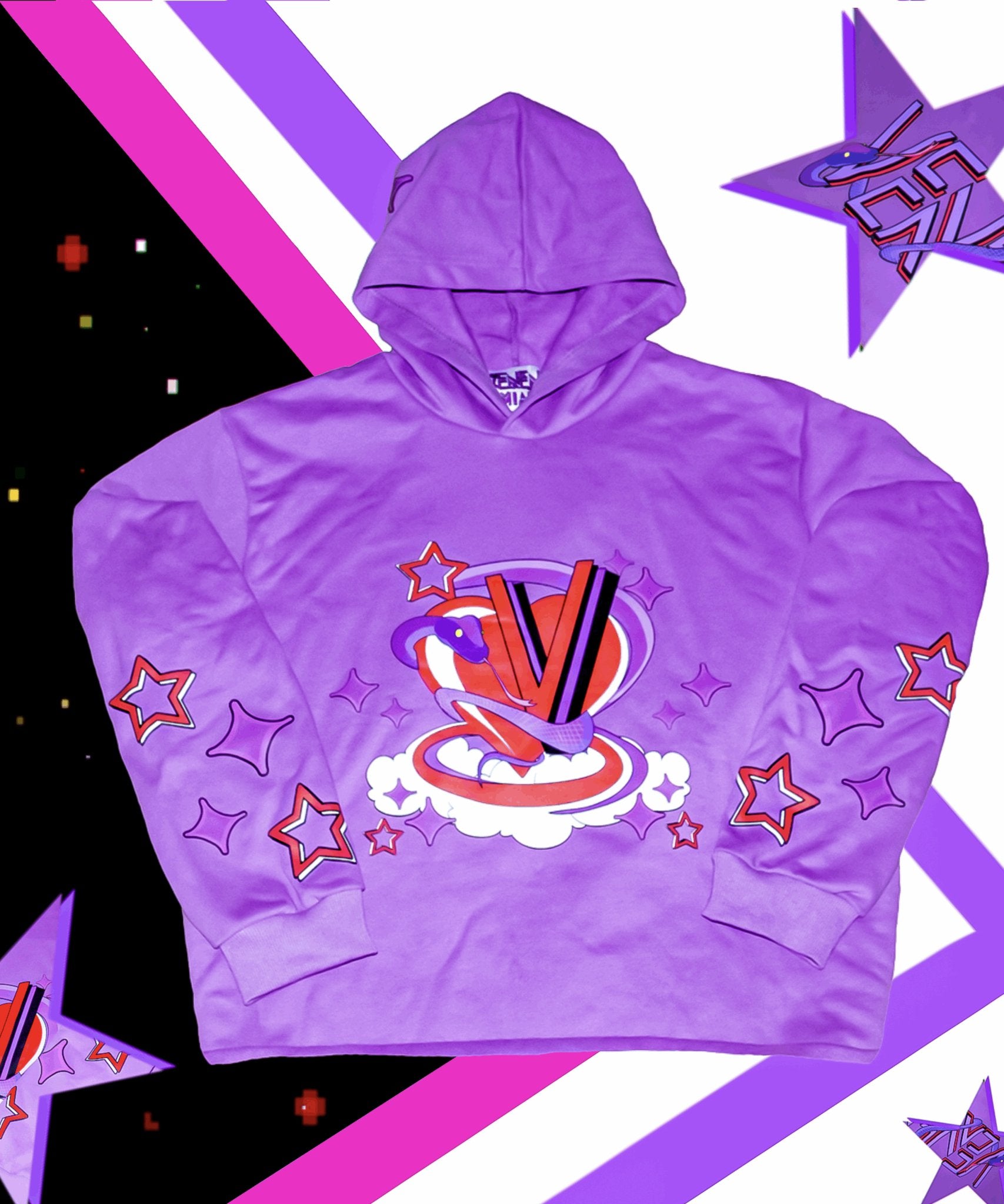 Veneno Paradise Purple Hoodie
